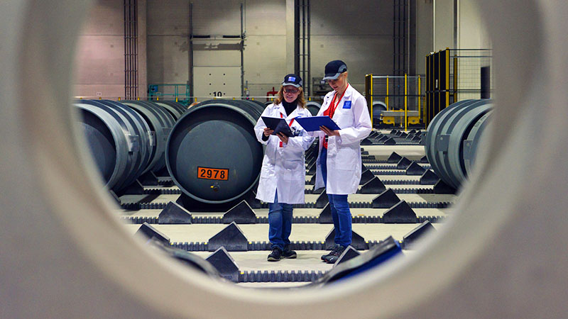 Inspectors of the IAEA at work