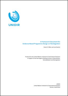 A Framework Document for Evidence-Based Programme Design on Reintegration