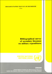 Bibliographical Survey of Secondary Literature on Military Expenditures
