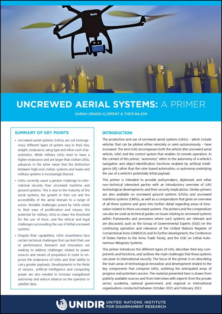 Uncrewed Aerial Systems: A Primer