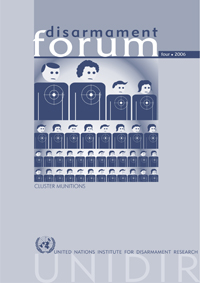 Disarmament Forum: Cluster Munitions