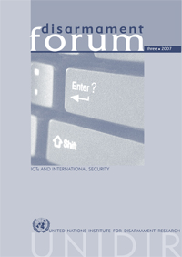 Disarmament Forum: ICTs and International Security