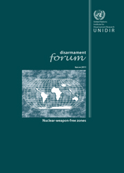Disarmament Forum: Nuclear-weapon-free zones