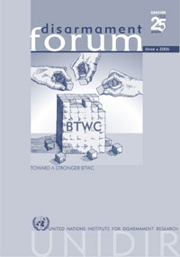Disarmament Forum: Toward a Stronger BTWC