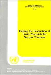 Halting the Production of Fissile Material for Nuclear Weapons