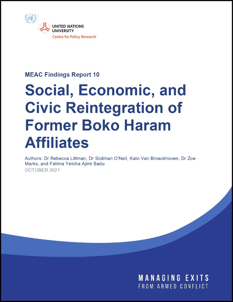 Social, Economic, and Civic Reintegration of Former Boko Haram Affiliates (Findings Report 10)