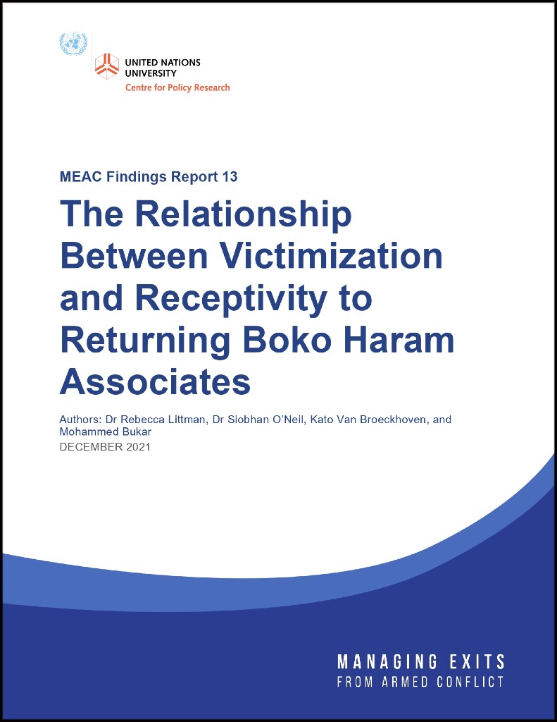 The Relationship Between Victimization and Receptivity to Returning Boko Haram Associates (Findings Report 13)
