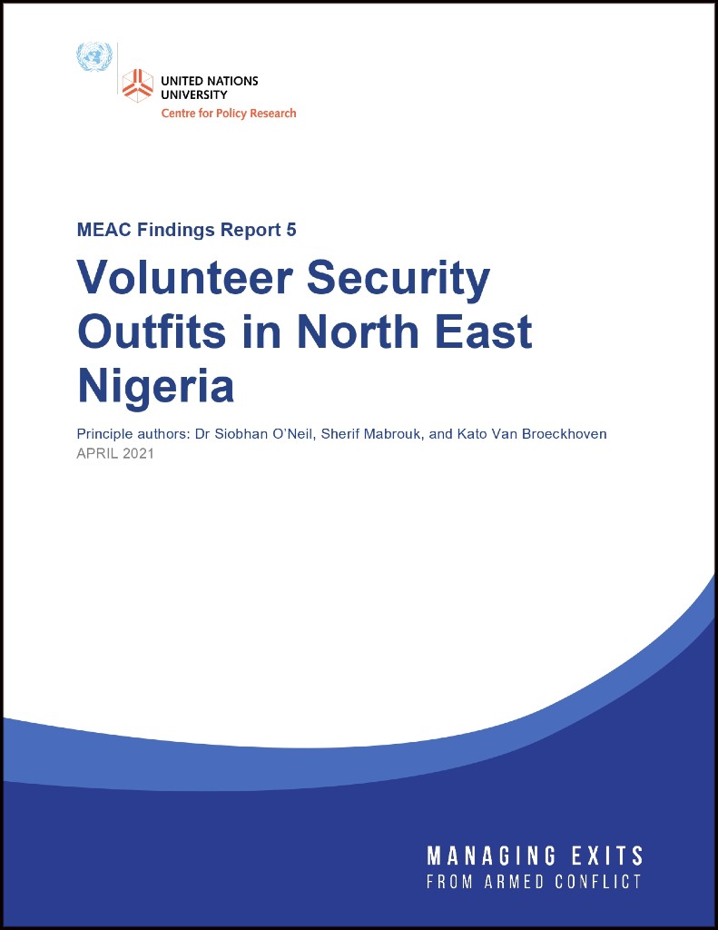 Volunteer Security Outfits in North East Nigeria (Findings Report 5)