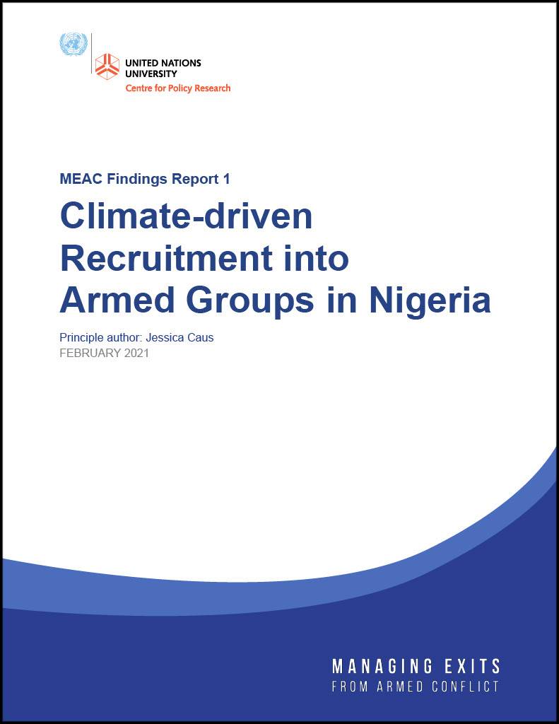 Climate-Driven Recruitment into Armed Groups in Nigeria (Findings Report 1)
