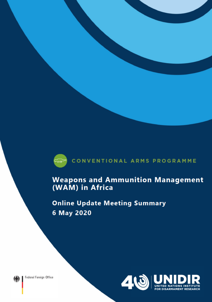 Weapon and Ammunition Management in Africa: Online Meeting Summary