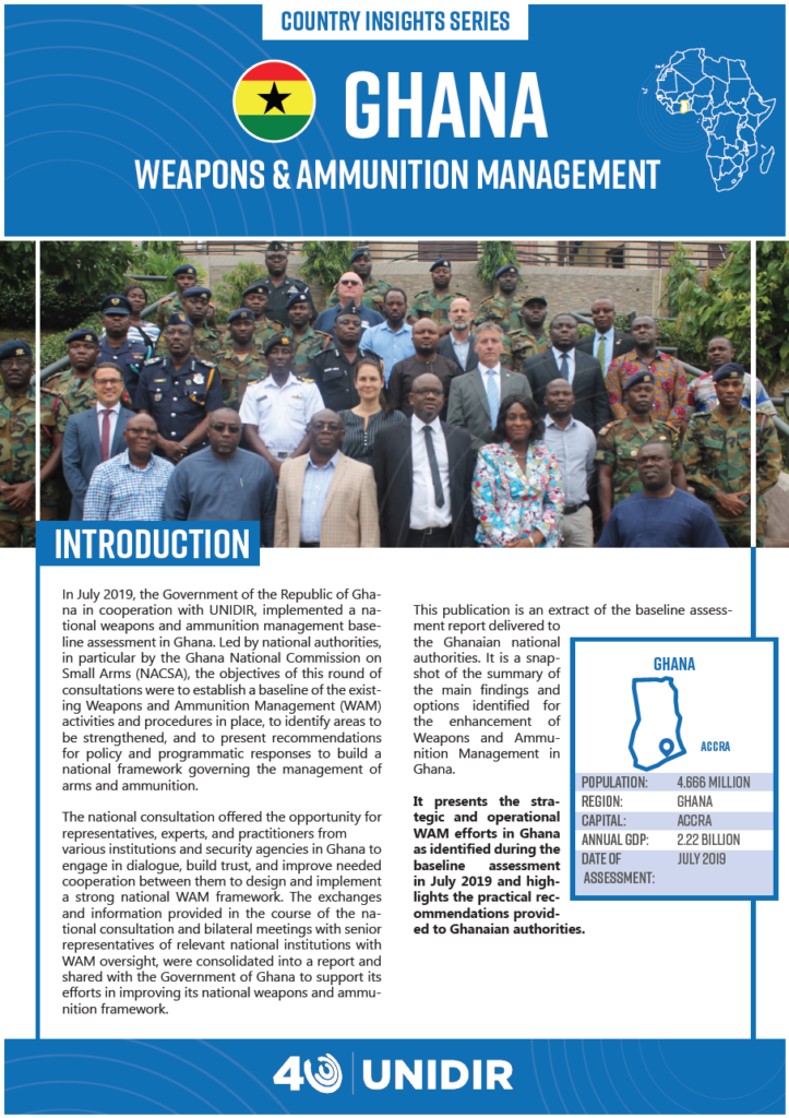 Weapons and Ammunition Management Country Insight: Ghana