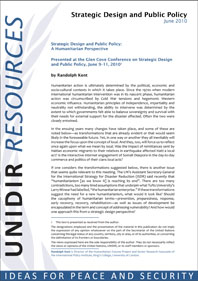 Strategic Design and Public Policy: A Humanitarian Perspective
