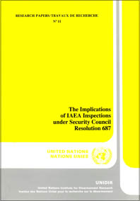 The Implications of IAEA Inspections under Security Council Resolution 687