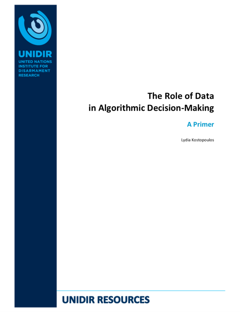 The Role of Data in Algorithmic Decision-Making