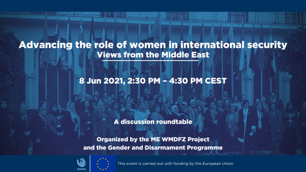 Advancing the role of women in international security in the Middle East