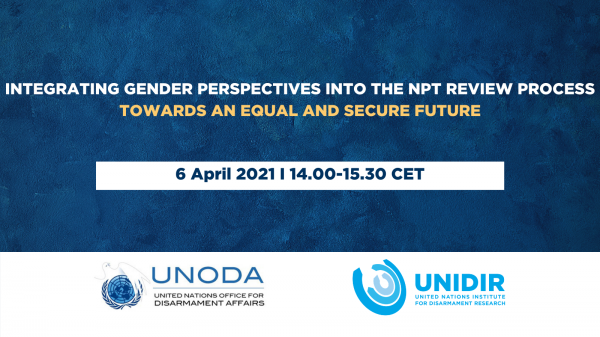 Integrating gender perspectives into the NPT review process – towards an equal and secure future
