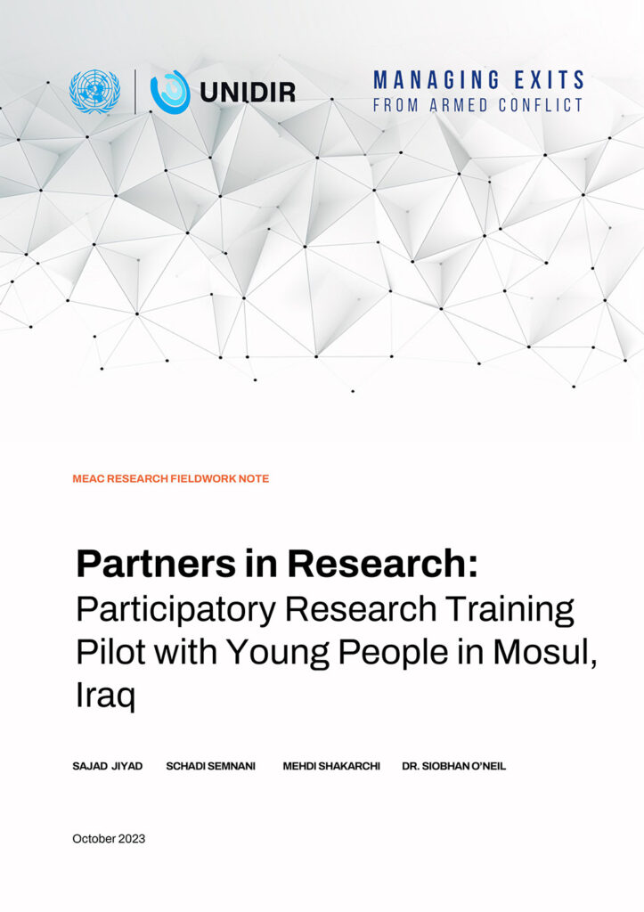 Partners in Research: Participatory Research Training Pilot with Young People in Mosul, Iraq