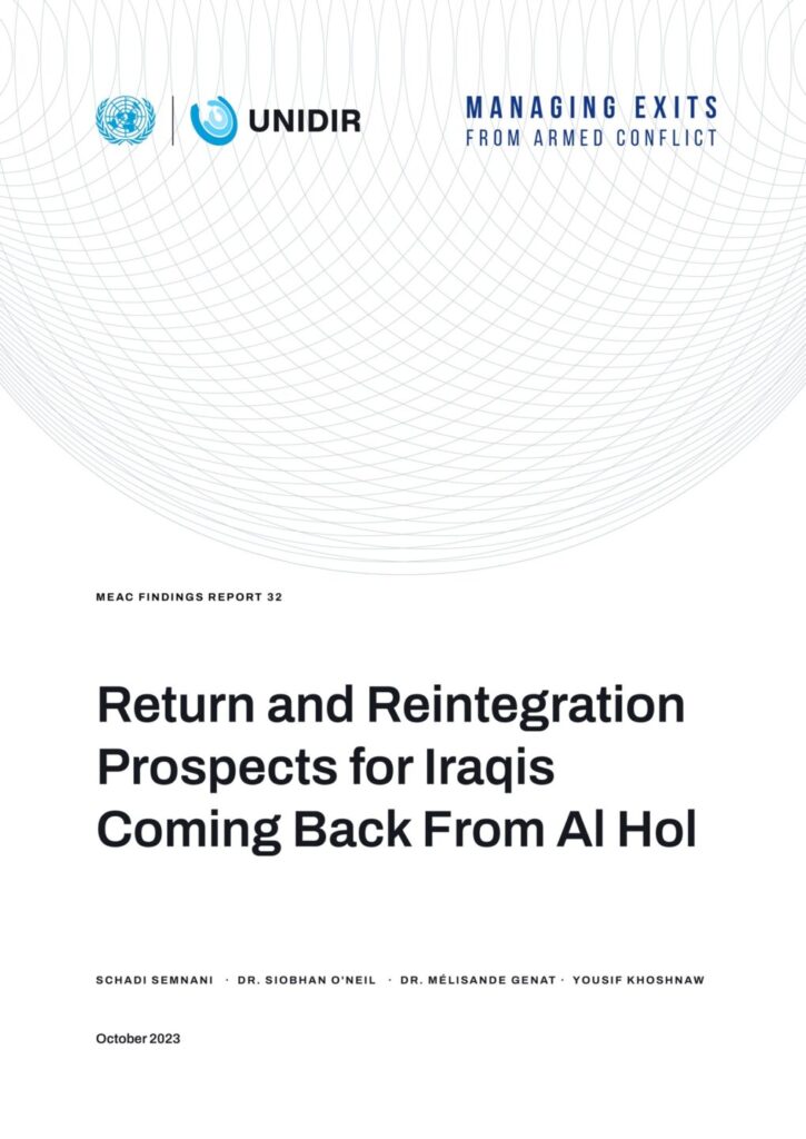 Return and Reintegration Prospects for Iraqis Coming Back From Al Hol (Findings Report 32)