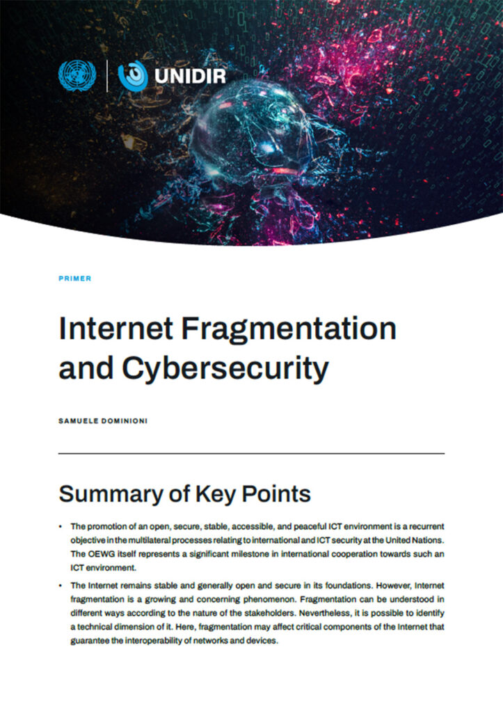 Internet Fragmentation and Cybersecurity: A Primer