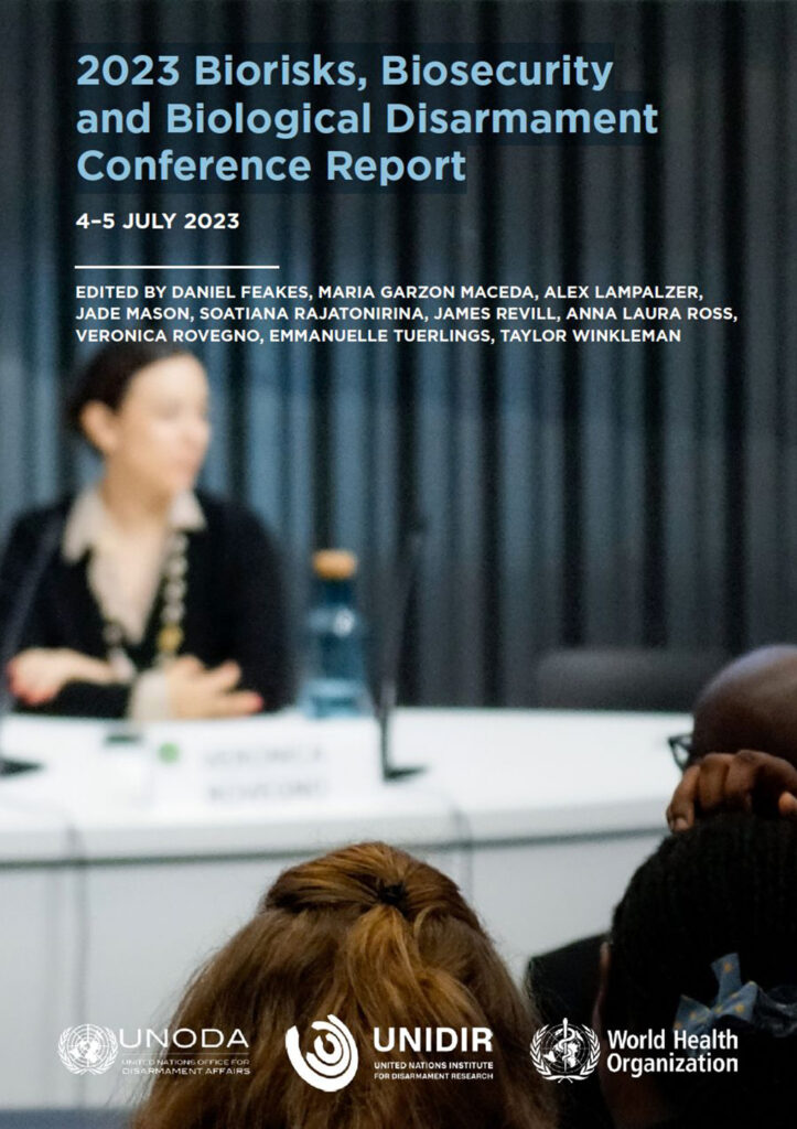 2023 Biorisks, Biosecurity and Biological Disarmament Conference Report
