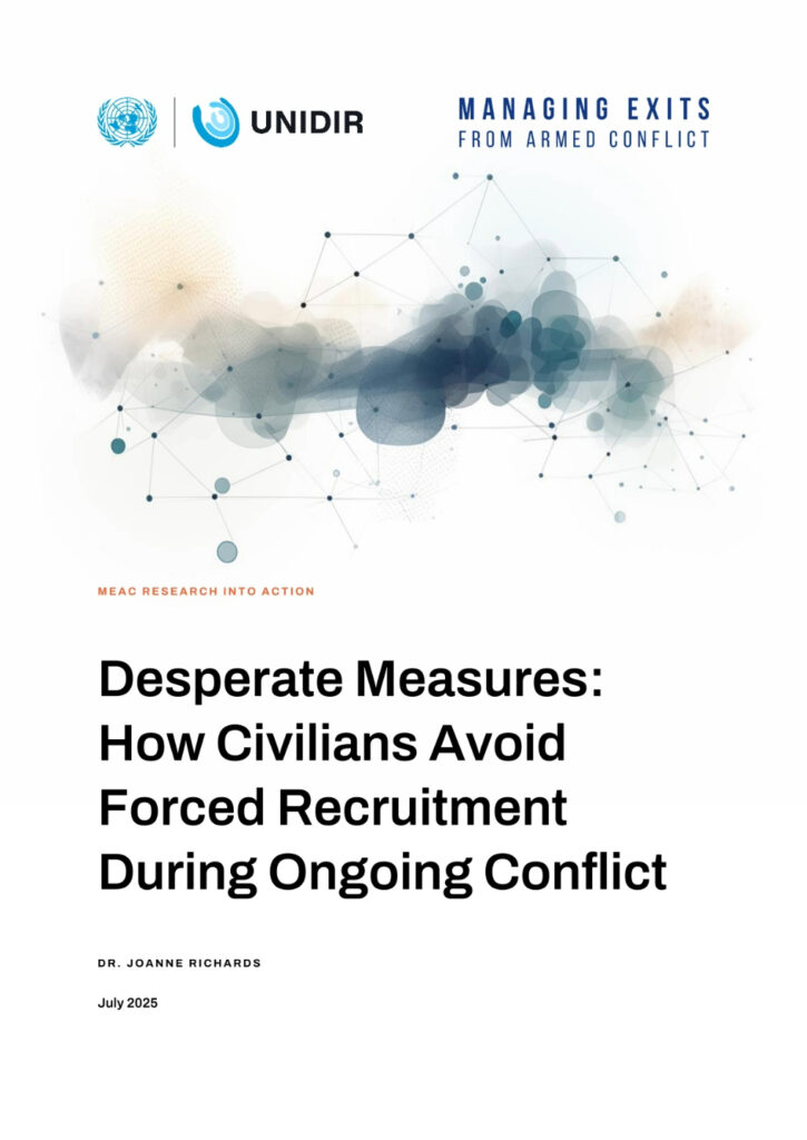 Desperate Measures: How Civilians Avoid Forced Recruitment During Ongoing Conflict
