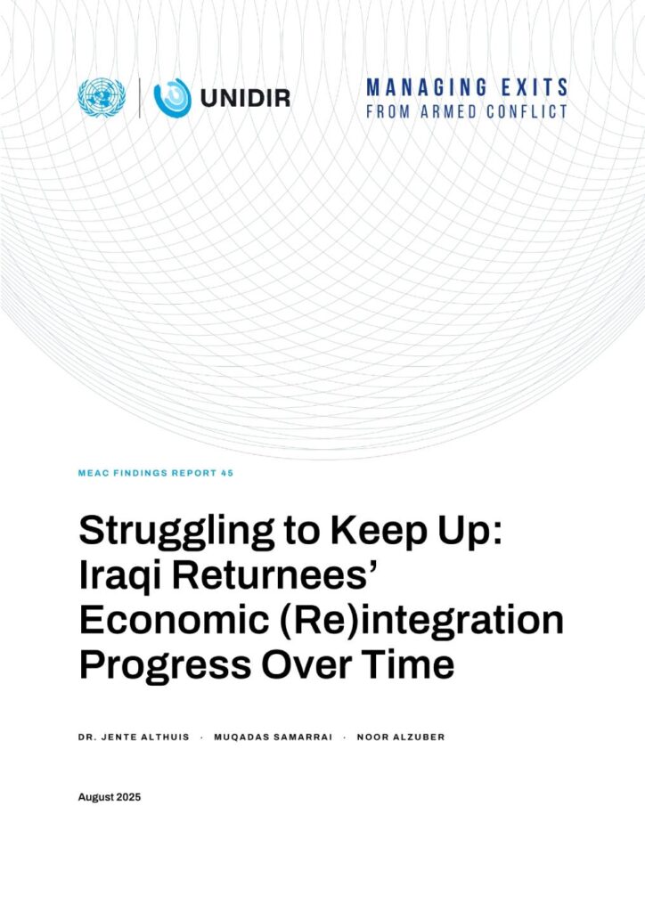 Struggling to Keep Up: Iraqi Returnees’ Economic (Re)integration Progress Over Time