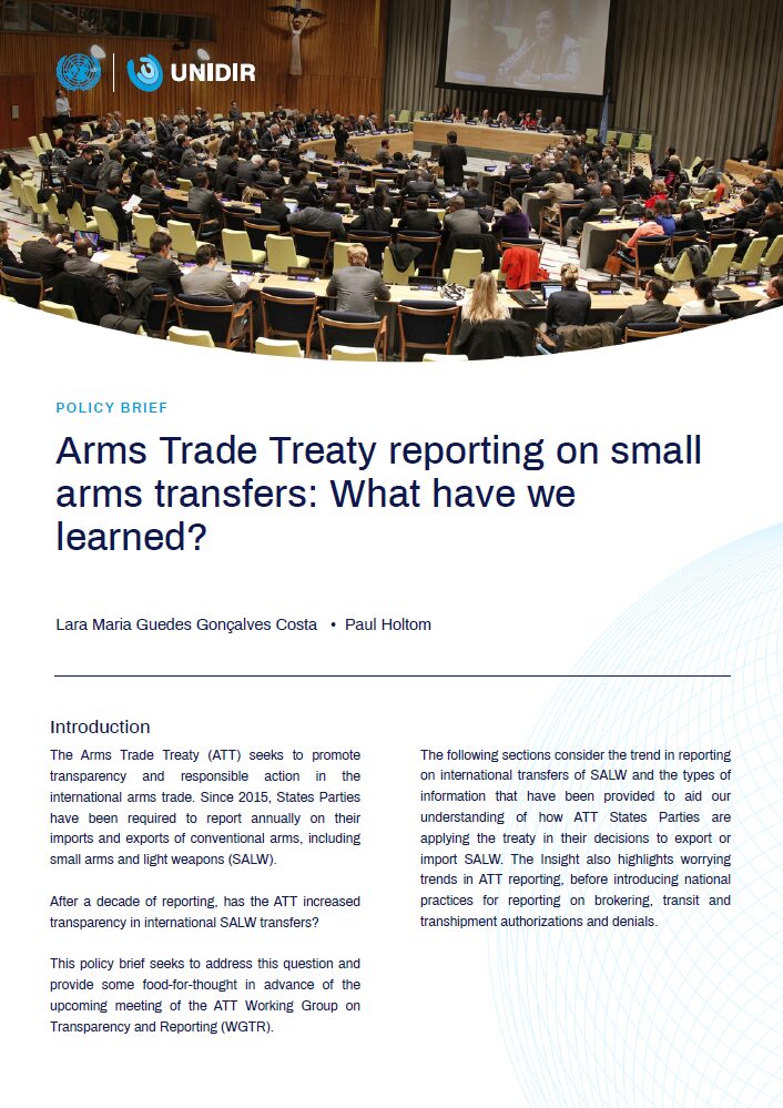 Arms Trade Treaty reporting on small arms transfers: What have we learned?