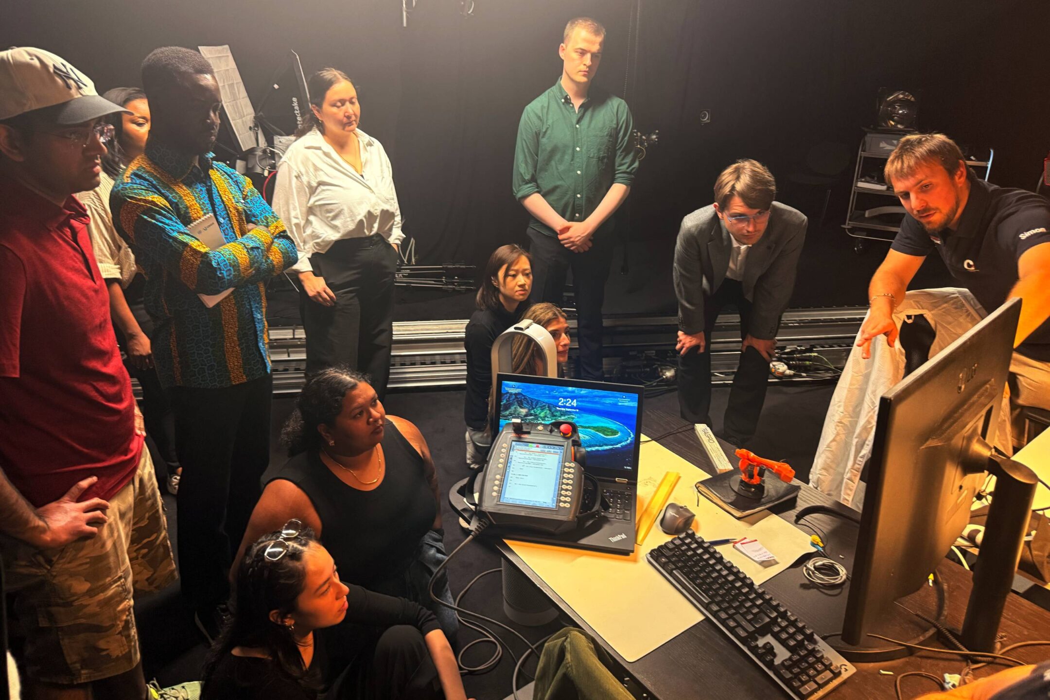 UNIDIR Space Security Research Fellows during a technical demonstration at ClearSpace.