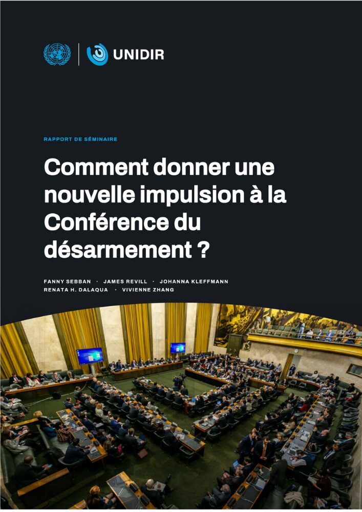 Comment donner une nouvelle impulsion à la Conférence du désarmement?