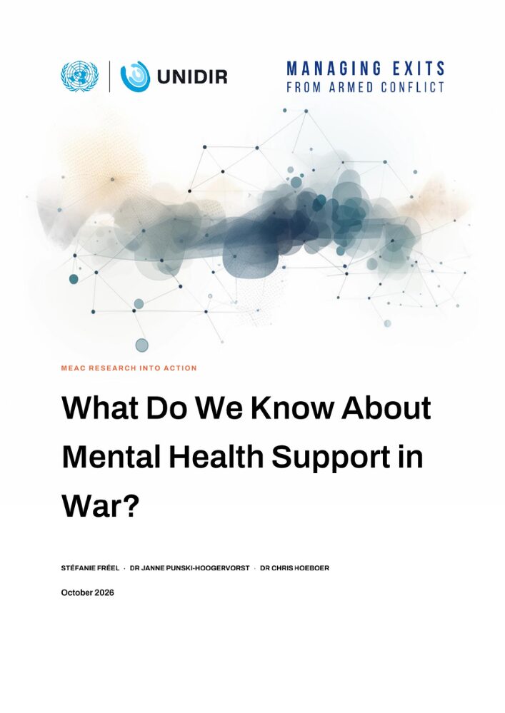What Do We Know About Mental Health Support in War?